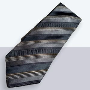 Ermenegildo Zenga Tie Gray Gold Silver